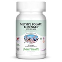 Maxi Salute Metile Folate Lozenges con B12 & B6, Memoria aromatizzata, Ormone della salute cardiovascolare & Supporto immunitario Gluten Free, Kosher Berry, 90 Conte