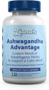 Ashwagandha Advantage, USDA Organic Blend for Stress Relief, Mood & Adrenal Support. Realizzato con Ashwagandha, Turmerico, Spirulina, e Più- 60 capsule puro non-GMO Vegan supplemento