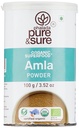 Pure & Sure Organic Amla Powder | Integratori Superfood Erboristici | Booster Immunity, Integratore di fibre organiche, Non OGM, No Preservative | 100gm