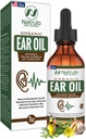 Olio per l'orecchio organico per l'infezione dell'orecchio - Gocce naturali per il dolore dell'orecchio, Rimozione dell'orecchio e della cera di Swimmer - Bambini, Adulti, Baby, & Dog Earache Remedy - Gocce d'orecchio con Mullein, Aglio, Calendula Made in USA