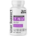 Integratore di Detox Detox – Silymarin Milk Thistle Complex Formula per la salute del corpo, la riparazione e il supporto – Vitamine di erbe non OGM – 60 capsule per le donne e gli uomini