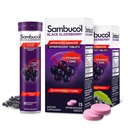 Sambucol Black Elderberry Tablets con vitamina C & Zinc - Integratore di Supporto Immune, Mirtillo Nero con Zinco e Vitamina C Tabelle Effervescenti, Antiossidanti Alti, Bevande Fizzies- 30 Conte