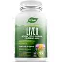Formula di supporto del fegato puro al 100% Detox Cleanse - Integratore di sostegno del fegato di erbe - Thistle del latte, Radice di dadelion, radice di barbabietola, estratto di carciofo, salute del fegato - Jujube Milk Thistle Detox Capsules