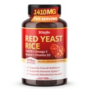 Riso di lievito rosso ultra con CoQ10, Omega 3 Niacin, Vitamina D3 per Benessere Complessiva, Supporto di sistema immunitario - USA Made & Tested (150 Count (Pack of 1))