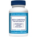 La vitamina Shoppe Beta-Carotene 2.500IU (Vitamina A), Antiossidante Supporto per Visione e Salute Immune (300 Softgels)