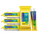 Preparazione H Wipes emorroidi con strega nocciola, 192 Ct Plus Preparazione H Crema per il trattamento dei sintomi emorroidi, 2 tubi x 1,8 oz, Wipe Plus Treat per un migliore sollievo, cura emorroidi
