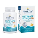 Nordic Naturals Ultimate Omega-D3, Limone Flavor - 60 Gel Morbidi - 1280 mg Omega-3 + 1000 IU Vitamin D3 - EPA & DHA - Promuove il cervello, il cuore, e la salute immunitaria - 30 Serve
