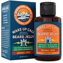 Wake Up Call Beard Jelly - Caffeine Beard olio di crescita con Virgin Green Coffee Oil & Peppermint, Thickener naturale e idratante (3.1oz, spezie originali)