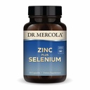 Dr. Mercola Zinc Plus Selenium - Integratore di miscela minerale - per il supporto immunitario, cervello e respiratorio - Contiene Zinc Glycinate Chelate & Copper - GMO-Free & Gluten-Free - 30 Capsule (30 Serve)