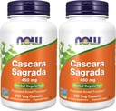 NOW Integratori, Cascara Sagrada (Rhamnus purshiana)450 mg, 250 capsule di Veg (Pack of 2)