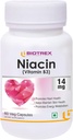 Rise generico Niacin 14mg Vitamina B3 con Inositol 50mg Supplemento - 60 Veg Capsule, Nautral