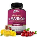 NutriFlair D-Mannose 1200mg, 120 capsule - con estratto di mirtillo e dente di leone - Natural Urinary Tract Health UTI Support - Migliore D Mannose Powder - Flush Impurities, Detox Body, per le donne e gli uomini