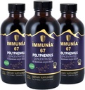 Immunia 67 Polifenoli - Concentrati di Samburo e Antiossidanti Frutti. Supplemento premium antiossidante con 67 polifenoli (Antociani, Quercetina, Resveratrolo, ecc.) Alimentazione 24 giorni per bottiglia (3-Pack)