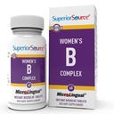 B Complex - Integratore di supporto energetico per le donne - Multivitamina con vitamina B12, Vitamina B3 & More - B Integratore di vitamina Aids Salute cardiaca - 60 compresse dissolving sublinguali