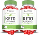Laboratori giustificati (2 Pack Slimlife Evolution Keto ACV Gummies Slim Life1000MG Polvere di succo di barbabietola formulata dell'aceto del sidro di mele B12 Vegan 120 Gummies