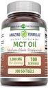 Incredibile Formulas MCT Oil Supplement | 1000 Mg per Serving | Softgels | Non-GMO | Gluten-Free | Made in USA (1 Pack, 300 Count)