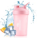 Bottiglia di Shaker Premium di Prodigy Nutrition Labs Perfetta per le Shakes Proteine e Pre Workout -14 Ounce (Pink)