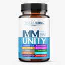 10-In-1 Integratore di supporto immunitario: Booster immuni per adulti e bambini Difesa giornaliera dell'immunità con vitamine del sistema immunitario chiave Zinco, Vitamina C e D, Plus Elderberry, Quercetin, Echinacea & More, 60 Caps