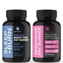 Nobi Nutrition Day e Night Time Fat Burner Bundle per le donne | Perdita di peso 24/7 con Thermogenic Raspberry Ketone | Appetite Suppressant, Metabolismo Booster, e Belly Fat Riduttore | 120 Contare ogni