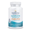 Nordic Naturals Omega Curcumin, Limone - 60 Gel Morbidi - 1200 mg Omega-3 + 400 mg Curcumina ottimizzata - Combatte lo stress cellulare - Non-GMO - 30 Serve