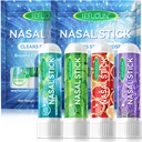 8PCS Nasal Stick,Nasal Inhaler Stick,Inhaler Nasal Stick per Sinus Relief&Vertigo Relief,Aromatherapy Inhaler Made with Essential Oils+Menthol (Mint,Wintermint,Tropical,Lavender)