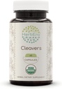 HerbEra Cleavers 60 capsule, 400 mg, USDA Organic Cleavers (Galium aparine) erba secca (60 capsule)