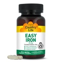 Country Life Easy Iron 25mg Capsules - Gentle Non-Constipating Ferrochel - Vegan Vitamin Supplemento per Donne & Uomini - Supporta l'energia del corpo