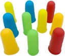 Silicone Finger Protector, JDWG 10 pz Coprifuoco Tappeti, Caldo Glue Gun Finger Caps, Finger maniche,Grande per Trigger Finger/Finger Cracking/Finger Arthritis/Finger Callus. (Mix Color)