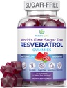 Zucchero-Free Resveratrolo Gummies - Potente antiossidante antiinvecchiamento - Supplemento resveratrolo per sostenere la salute digestiva e immunitaria - erba naturale per la crescita e la riparazione delle cellule - Facile Chewable NMN alternativa