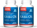 Jarrow Formulas Krill Oil - 60 Softgels - Phospholipid Omega-3 Complesso con Astaxanthin - May Support Lipid Management, Funzione cerebrale & Metabolismo - 30 Serve