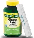 Radice di zenzero 550 mg, Capsule Vegetariani - Supplemento Dietetico - 100 Conte - (Includi Bonus Organizer)- 1 Confezione