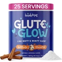 Glute Y Glow di Amatemas – Creatina delle donne + Integratore di Biotina per la crescita del muscolo, Supporto di Glute, Pelle dei capelli & Unghie – Horchata Flavor – Supporto energetico – Muscolo magro – Miscela di Performance Giornaliera
