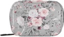 Watercolor Flower Pill Box 7 giorno Pill Case Travel Pill Organizer Bag con Zipper Portable Settimanale Vitamin Medicine Supplemento Holder Pouch Bag