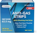Anti Gas Relief 100 Strips | Mint Flavor Oral Dissolvable Anti Bloating Relief Strips | Rapid Gas Relief per Adulti | Efficace Bloating Relief per le donne | Simethicone Anti Bloating per le donne