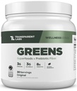 Greens prebiotici - Superfood Powder & Antioxidants Supplemento con Spirulina Organica, Chloerra, Acacia, & Green Banana Powder - 30 Serve, non aromatizzati