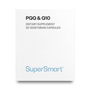 Supersmart - PQQ & Q10 (CoQ10) - Potente antiossidante Usato per proteggere Mitochondria Fino al 20% per celle invecchiate | Non-GMO & Gluten Free - 30 capsule vegetariane