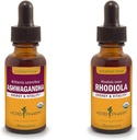 Herb Pharm Ashwagandha & Rhodiola estratti per energia, vitalità, resistenza & stamina, 1 Oz Ogni