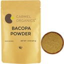 CARMEL ORGANICS Bacopa Monnieri/Brahmi Powder | 8 Ounce o 0.5 Lb/ 227 Grammi (Pacchetto di 1) | Polvere Bacopa naturale e pura Non OGM | Nessun Preservativo Aggiunto