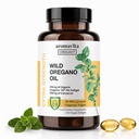 Vegan Wild Oregano Olio Capsule Organici, 86-90% Carvacrol - 125mg Olio di Oregano per Softgel - Supporto immunitario e digestivo, Antiossidante naturale, Vegan, Non OGM, 120 Capsule