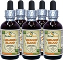 Dragon Blood Resin (Daemonorops Draco) Tincture, Estratto liquido della resina secca (Nome: HerbalTerra, Proudly Made in USA) 5x2 fl.oz (5x60 ml)