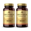 Solgar Cod olio di fegato - 250 Softgels, Confezione da 2 - Fornisce vitamine A & D - Non OGM, Gluten Free - 500 Total Servings