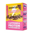 Quantum Energy Square: Energy Bar con Caffeina e 10g Protein. Delizioso spuntino sano sul Go. (Vegan, senza glutine, senza soia, senza latticini) (Sale himalayano rosa cioccolato scuro)