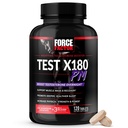 Prova del fattore di forza X180 PM Booster del testosterone per gli uomini, supplemento del testosterone di notte per costruire il muscolo, aumentare la resistenza e promuovere più profondo, sonno più sano e recupero, 120 compresse