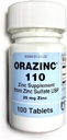 Mericon Industries Orazinc 25mg Zinc Supplemento | Integratori per la salute dello zinco per il regolamento dell'ormone, Salute (100 compresse di zinco)