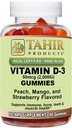 Tahir Halal Vitamin D3 2000 IU Gummies – Supporta Bone & Immune Health, Promuove la funzione muscolare, senza glutine, senza gelatina, 90 Gummie Natural Fruit Flavor, Made in USA – Certificato Halal