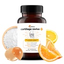 UpWellness Cartilage Revive + Supporto Congiunto Integratore per Uomini e Donne con Tipo II Collage per Giunti - D-Glucosamine Sulfate, MSM, Vitamina D3, Vitamina C e Altro - 60 Capsule