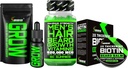 Kit di crescita del Beard w/ 2X Balm del cuscinetto della biotina per la cera degli uomini & Mustache + Crescere il siero di Mustache e l'olio dei capelli facciali + 14-in-1 Biotin Gummies & Vitamine di crescita dei capelli per gli uomini - formulato in America