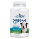Nordic Naturals Omega-3 Pet, Unflavored - 180 Gel Morbidi - 320 mg Omega-3 Per Gel Morbido - Olio di Pesce per Cani con EPA & DHA - Promuove Cuore, Pelle, Cappotto, & Salute Immune