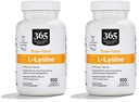 365 By Whole Foods Market, L Lysine 500 Mg Capsule vegetali, 100 Conte (Pack of 2)