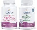 Nordic Naturals Vegan Mom and Baby Starter Pack - Vegan Prenatal DHA e Prenatal Multivitamin Tablets
